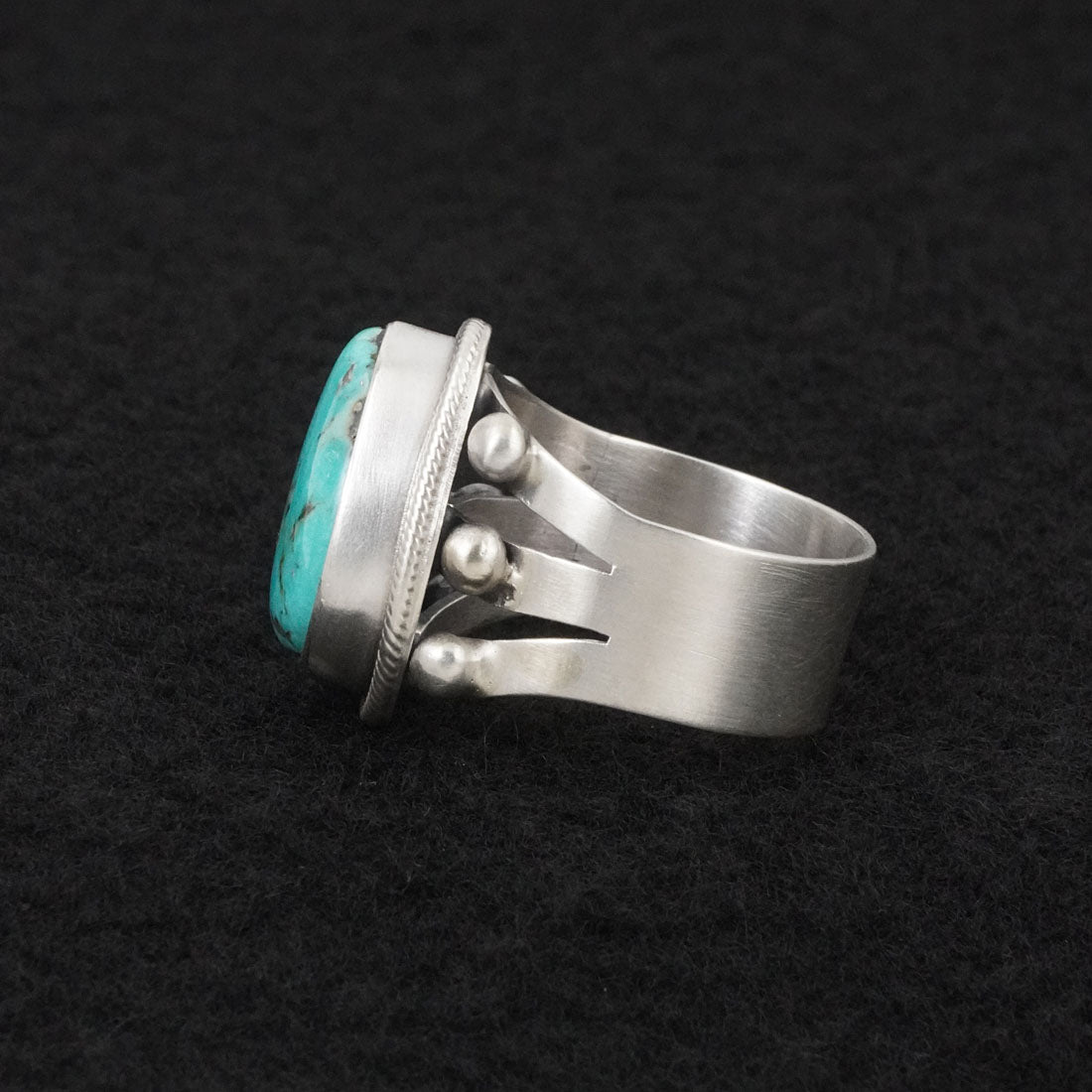 Darrin Livingston Turquoise & Sterling Silver Ring Size 9.5