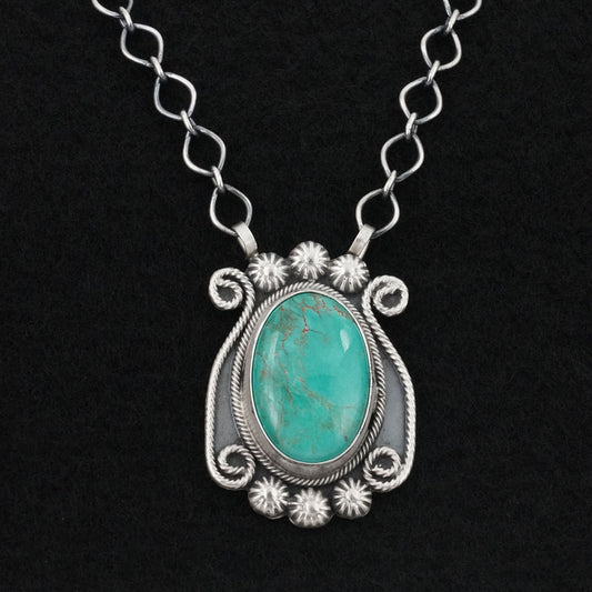 Cordell Platero Turquoise & Sterling Silver Necklace