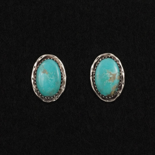 Ernest Hawthorne Turquoise & Sterling Silver Earrings