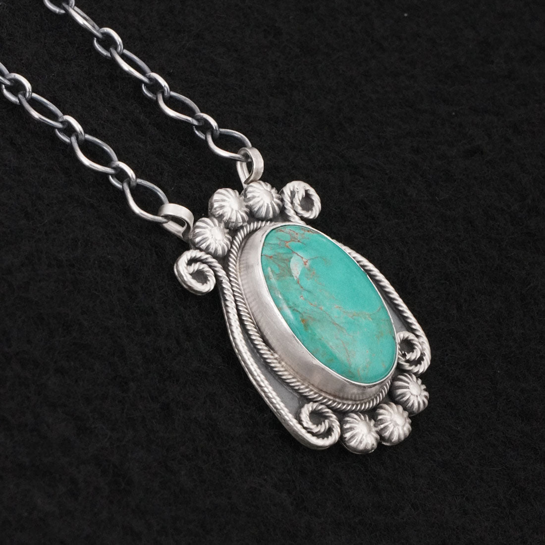 Cordell Platero Turquoise & Sterling Silver Necklace