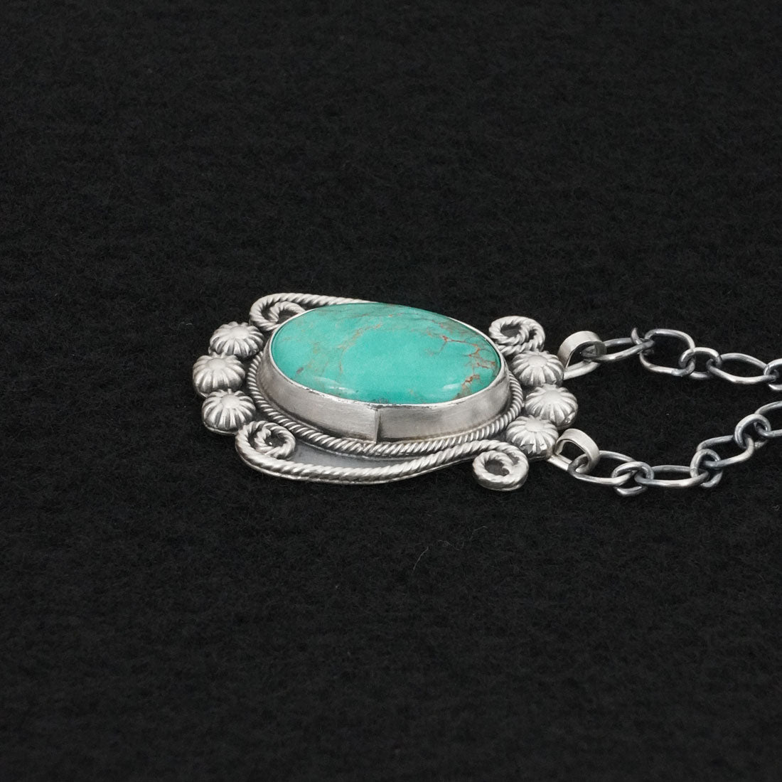 Cordell Platero Turquoise & Sterling Silver Necklace