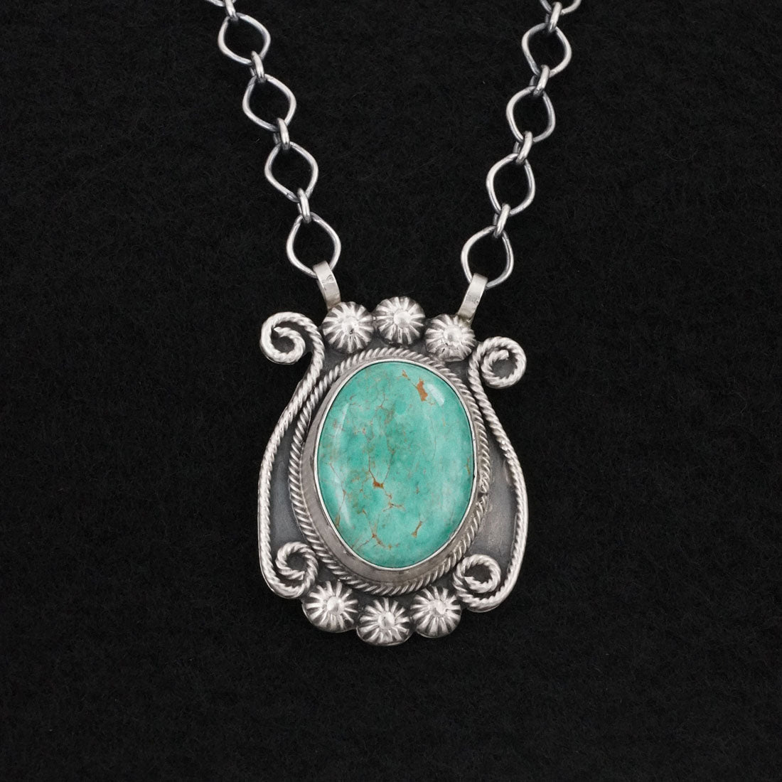 Cordell Platero Turquoise & Sterling Silver Necklace
