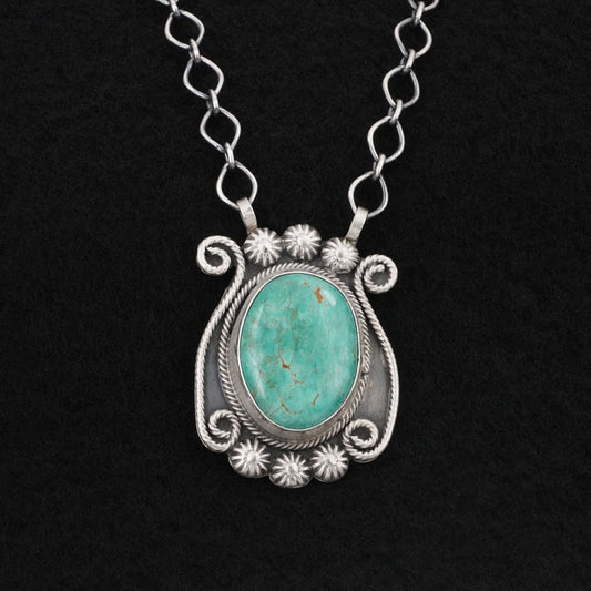 Cordell Platero Turquoise & Sterling Silver Necklace
