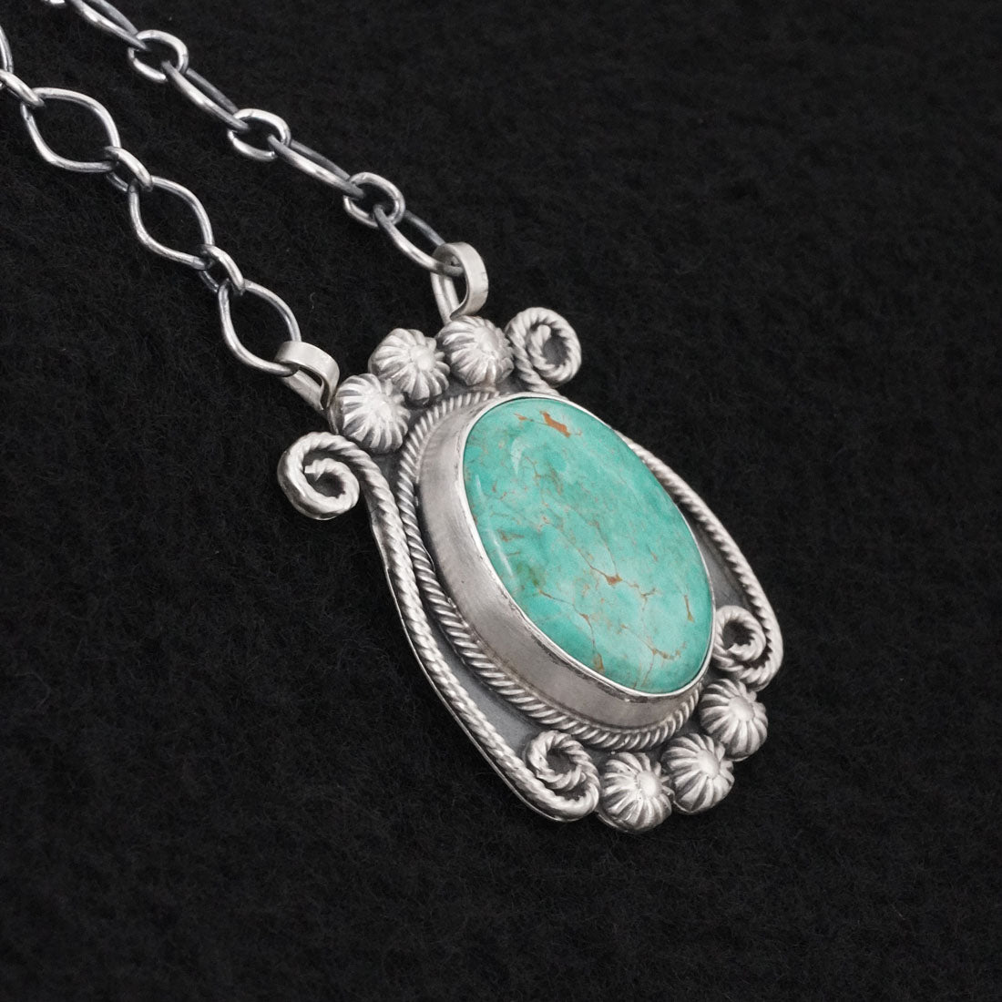Cordell Platero Turquoise & Sterling Silver Necklace