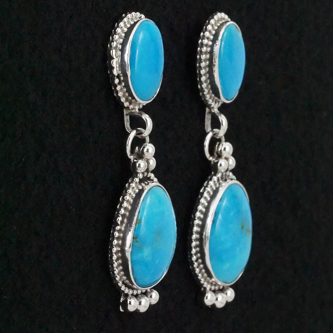 Betty Tom Turquoise & Sterling Silver Earrings