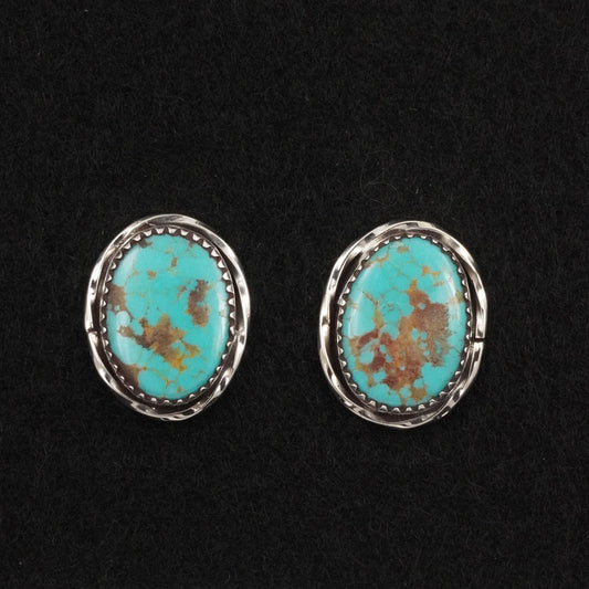Ernest Hawthorne Turquoise & Sterling Silver Earrings