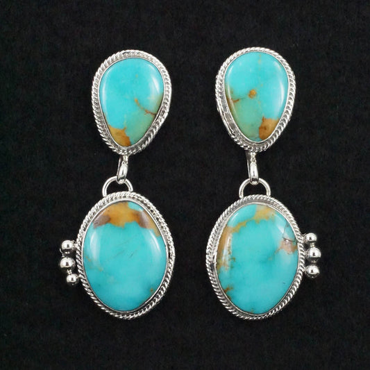 Betty Tom Turquoise & Sterling Silver Earrings