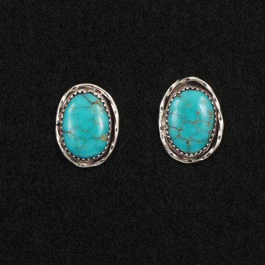 Ernest Hawthorne Turquoise & Sterling Silver Earrings