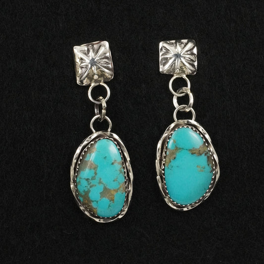 Ernest Hawthorne Turquoise & Sterling Silver Earrings