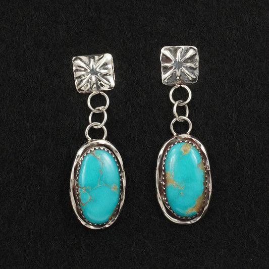Ernest Hawthorne Turquoise & Sterling Silver Earrings