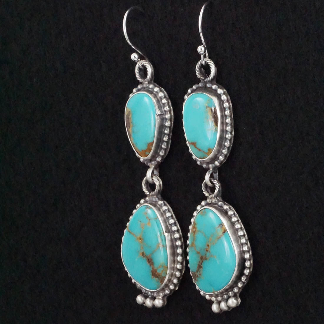 Jimmy Garcia Turquoise & Sterling Silver Earrings