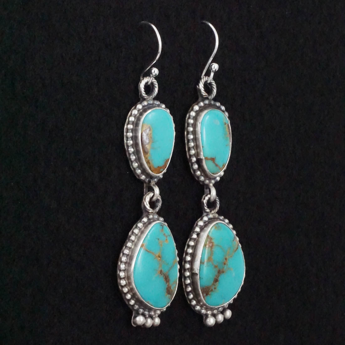 Jimmy Garcia Turquoise & Sterling Silver Earrings