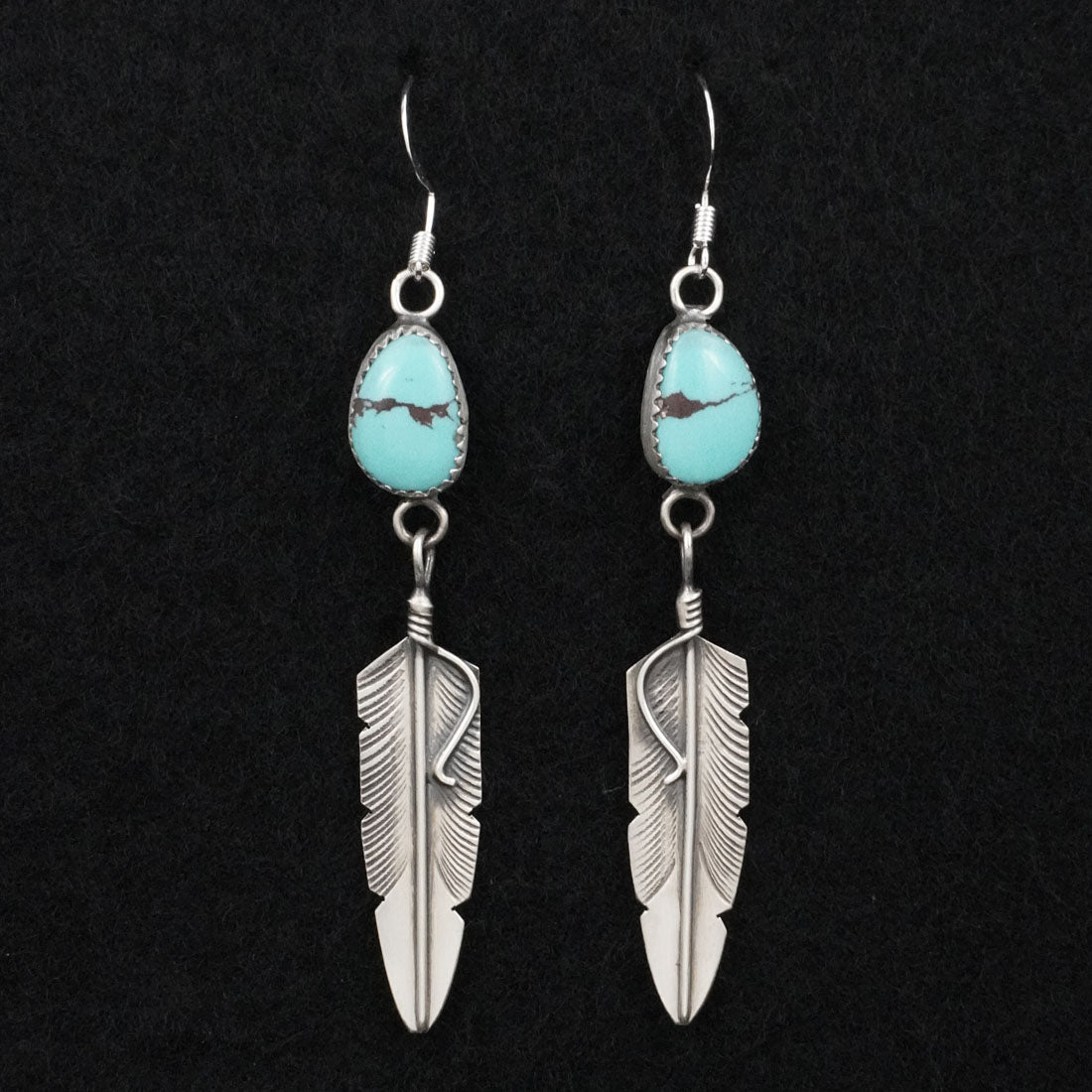 Chris Charley Turquoise & Sterling Silver Earrings