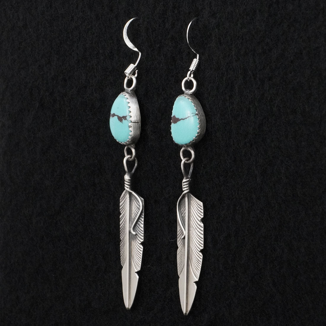 Chris Charley Turquoise & Sterling Silver Earrings