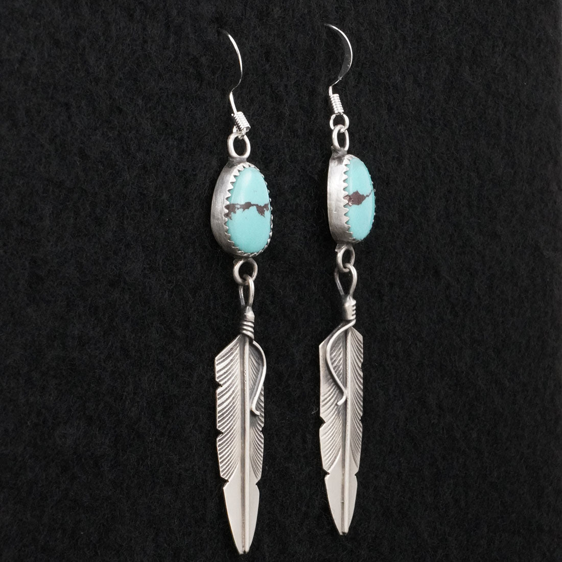 Chris Charley Turquoise & Sterling Silver Earrings