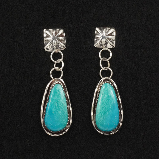 Ernest Hawthorne Turquoise & Sterling Silver Earrings
