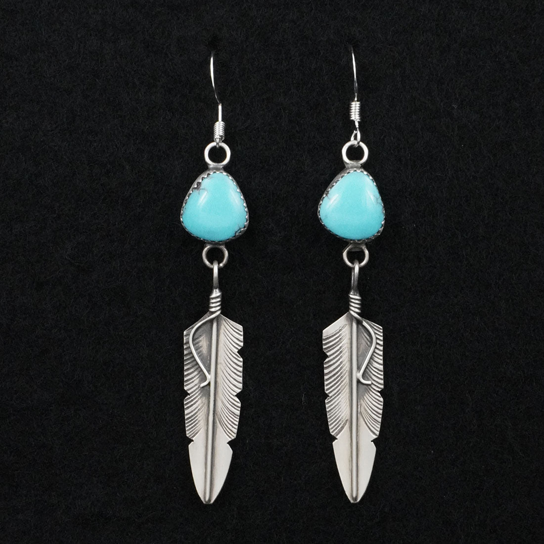 Chris Charley Turquoise & Sterling Silver Earrings