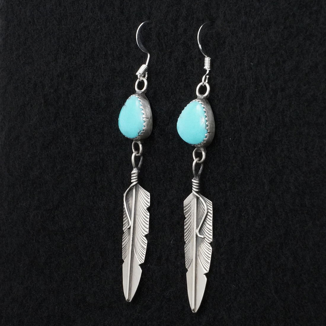 Chris Charley Turquoise & Sterling Silver Earrings