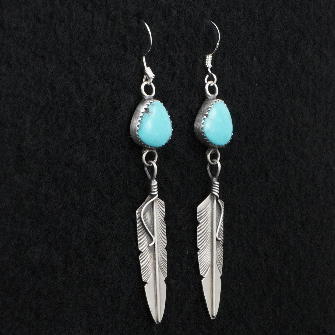 Chris Charley Turquoise & Sterling Silver Earrings