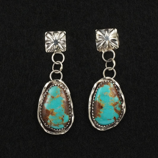 Ernest Hawthorne Turquoise & Sterling Silver Earrings