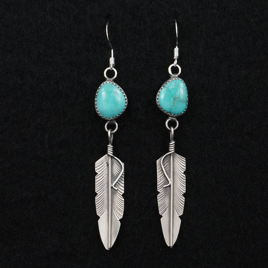 Chris Charley Turquoise & Sterling Silver Earrings