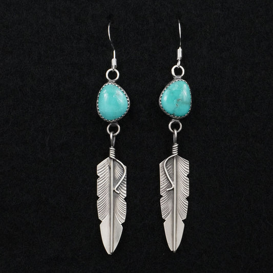 Chris Charley Turquoise & Sterling Silver Earrings