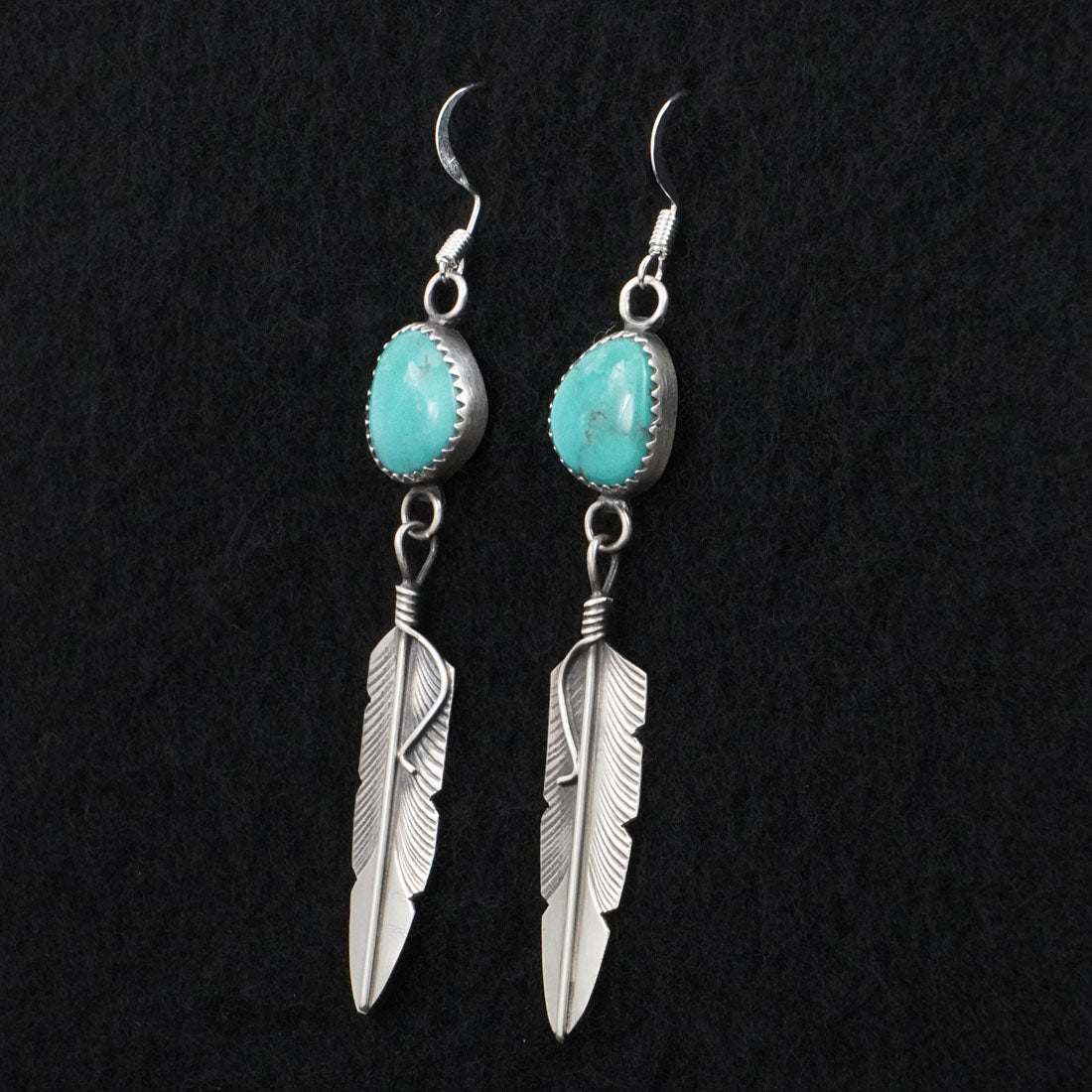 Chris Charley Turquoise & Sterling Silver Earrings