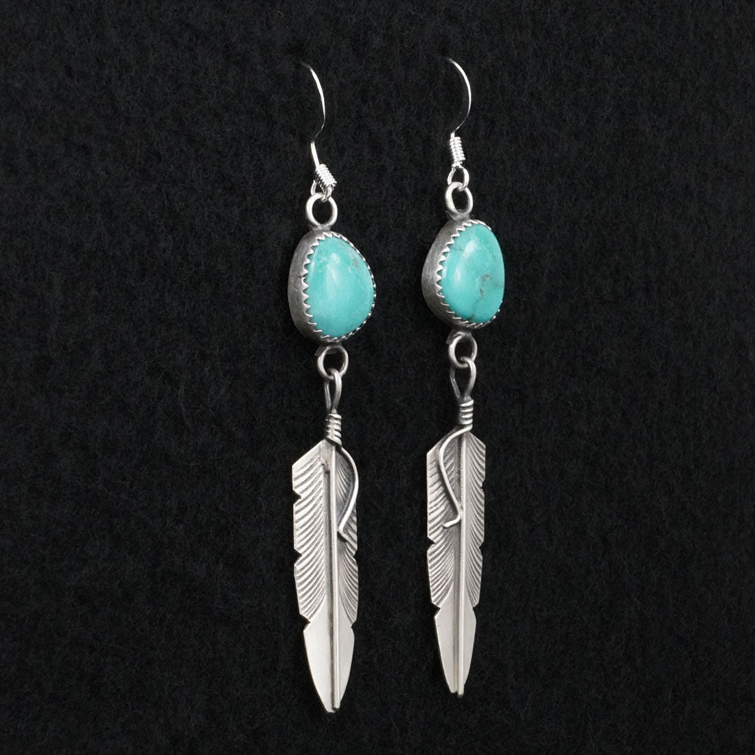 Chris Charley Turquoise & Sterling Silver Earrings