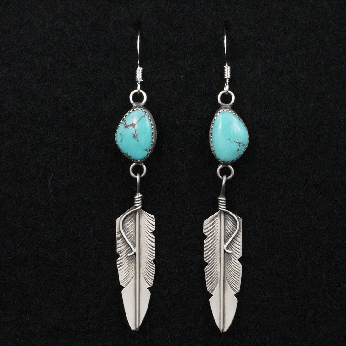 Chris Charley Turquoise & Sterling Silver Earrings