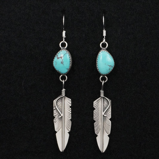 Chris Charley Turquoise & Sterling Silver Earrings