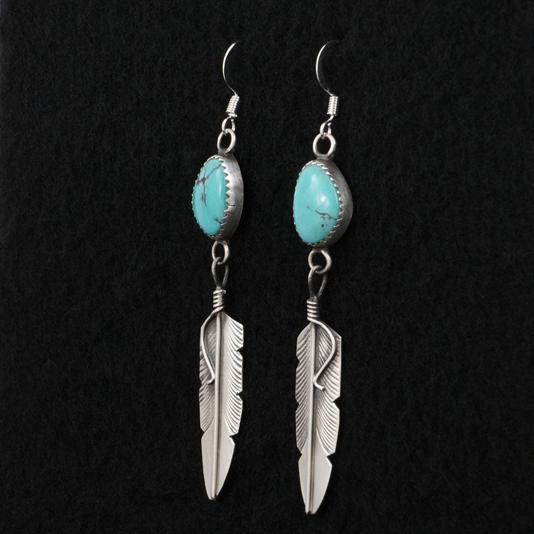 Chris Charley Turquoise & Sterling Silver Earrings