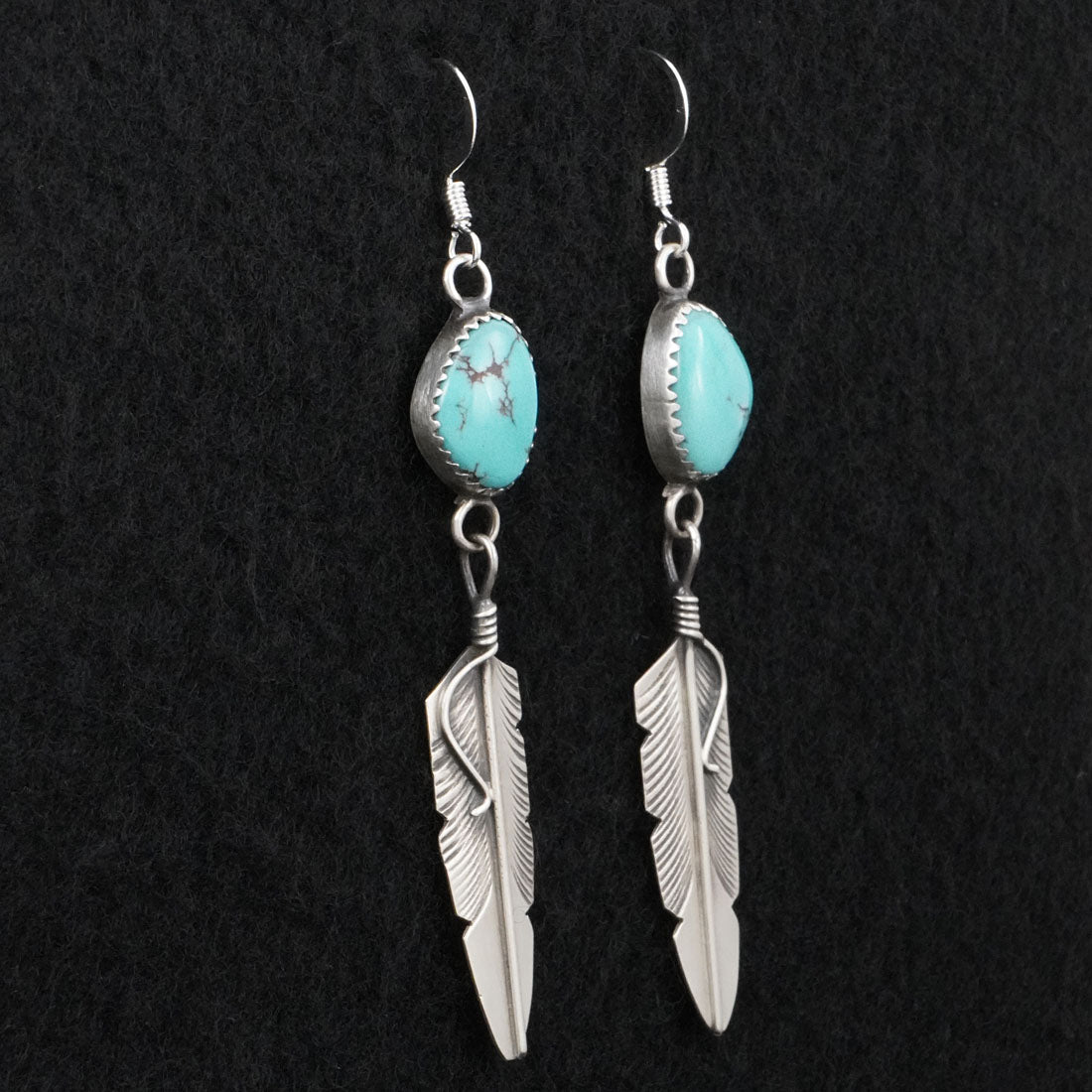 Chris Charley Turquoise & Sterling Silver Earrings
