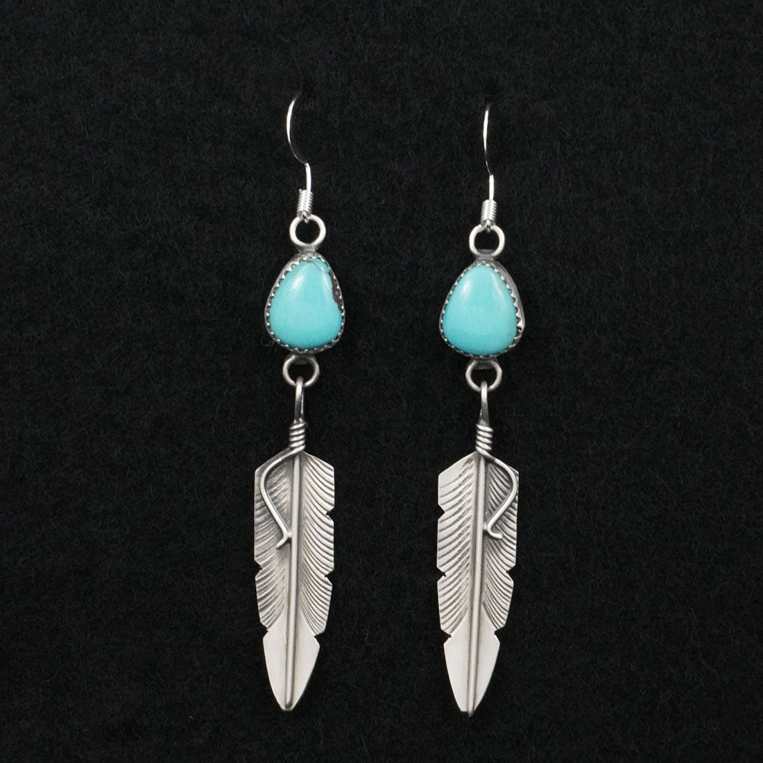 Chris Charley Turquoise & Sterling Silver Earrings