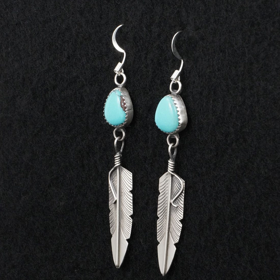Chris Charley Turquoise & Sterling Silver Earrings