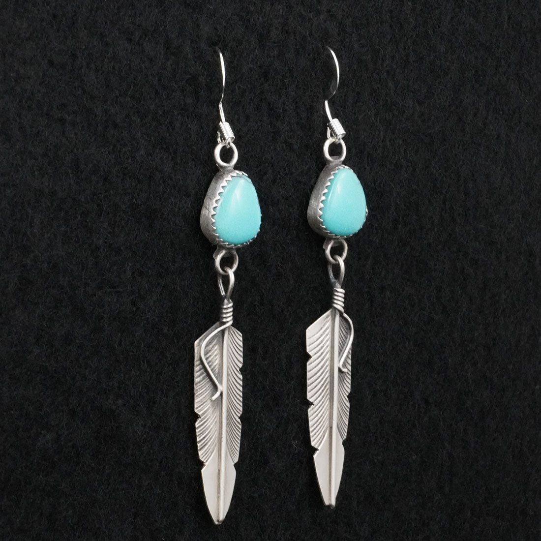 Chris Charley Turquoise & Sterling Silver Earrings