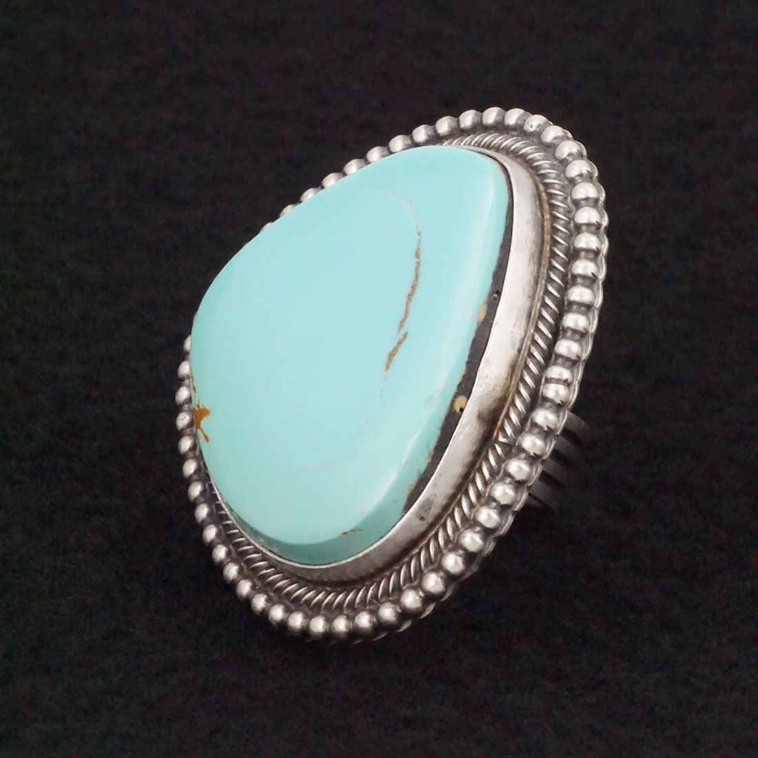 Randy Boyd Turquoise & Sterling Silver Ring Size 7.5