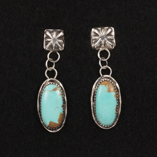Ernest Hawthorne Turquoise & Sterling Silver Earrings
