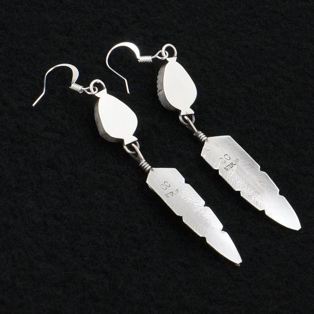 Chris Charley Turquoise & Sterling Silver Earrings