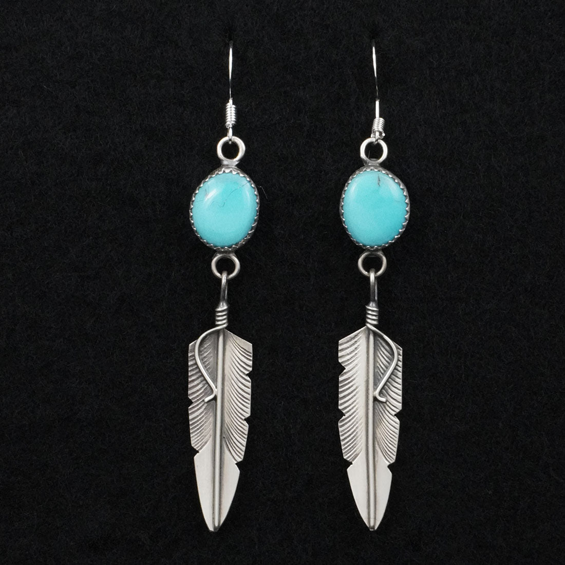 Chris Charley Turquoise & Sterling Silver Earrings