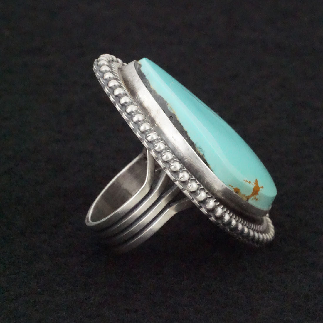 Randy Boyd Turquoise & Sterling Silver Ring Size 7.5