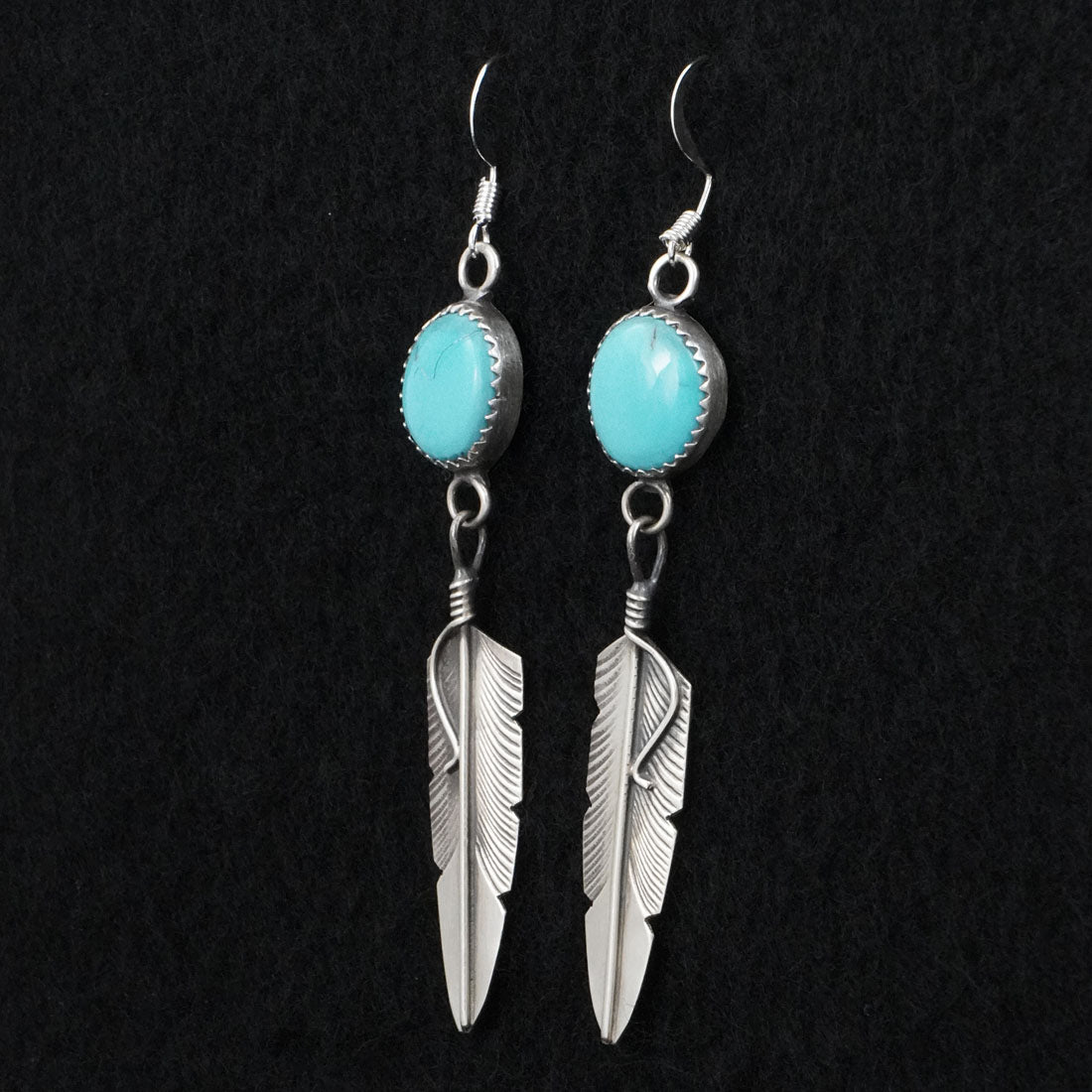 Chris Charley Turquoise & Sterling Silver Earrings