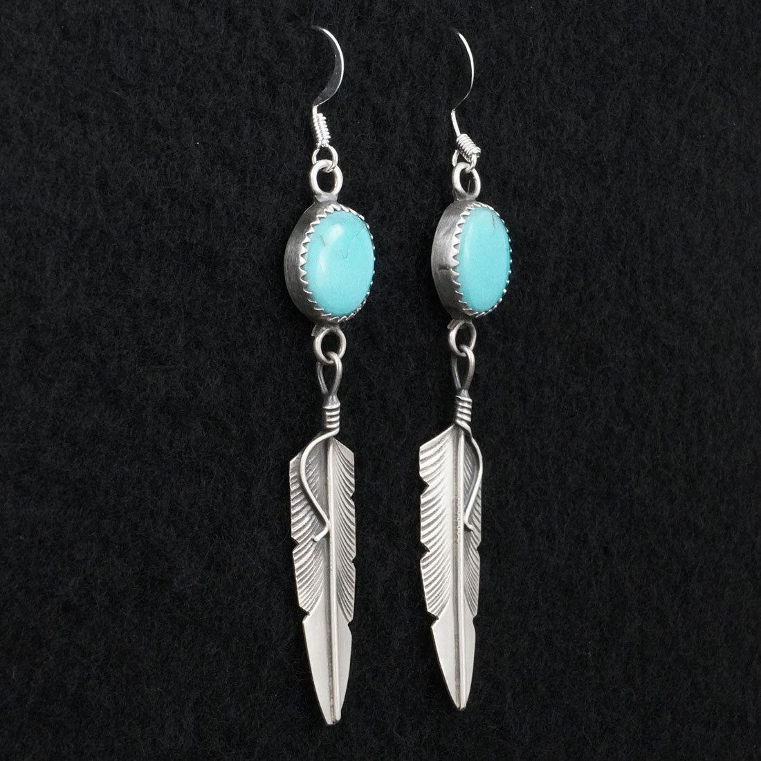 Chris Charley Turquoise & Sterling Silver Earrings