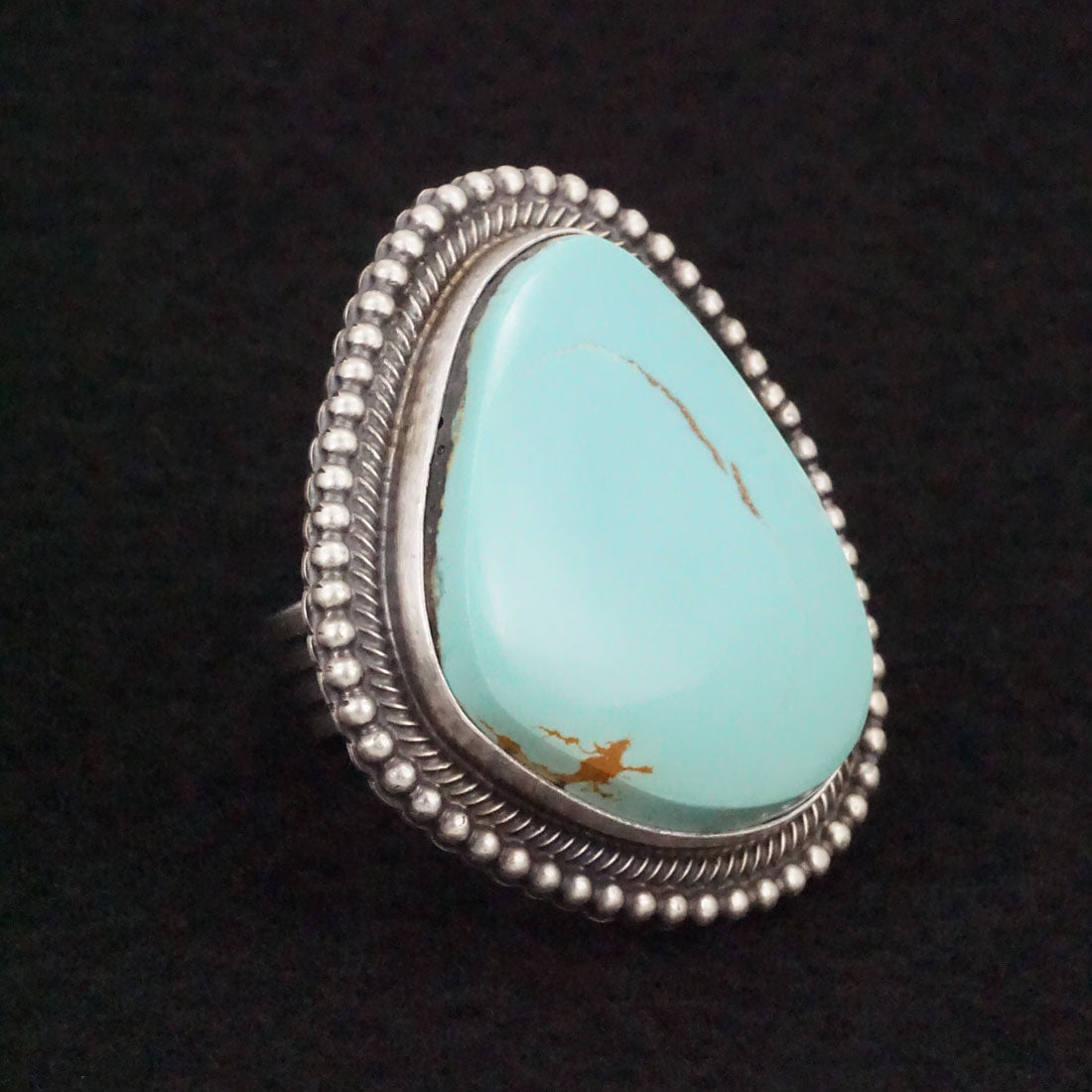 Randy Boyd Turquoise & Sterling Silver Ring Size 7.5