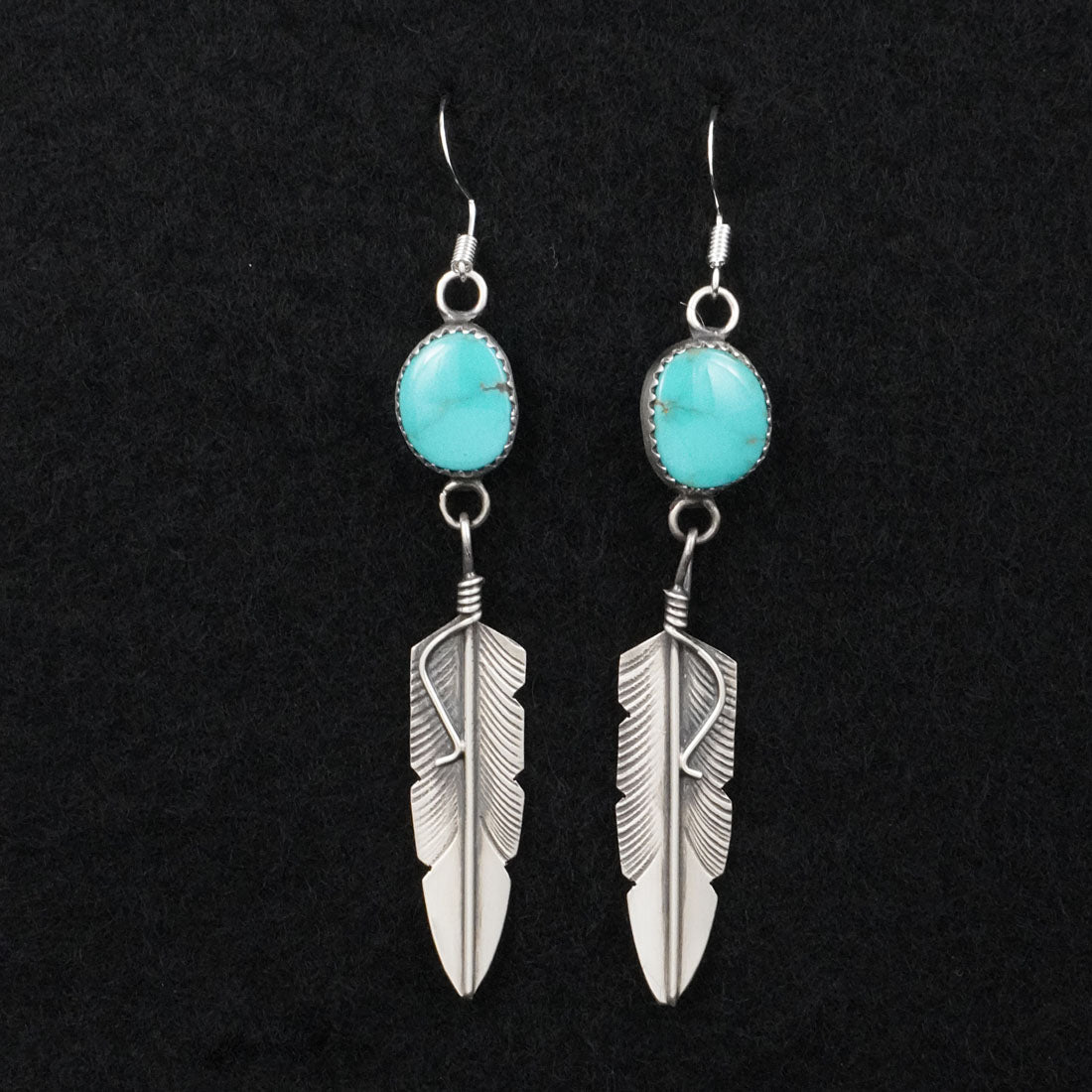 Chris Charley Turquoise & Sterling Silver Earrings