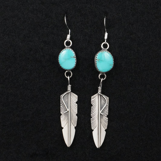 Chris Charley Turquoise & Sterling Silver Earrings