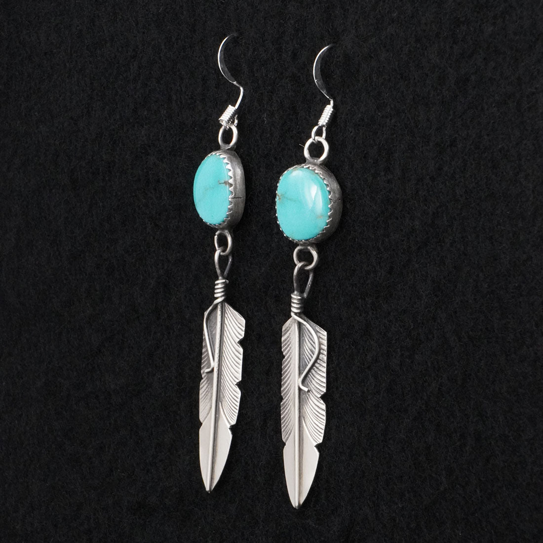 Chris Charley Turquoise & Sterling Silver Earrings