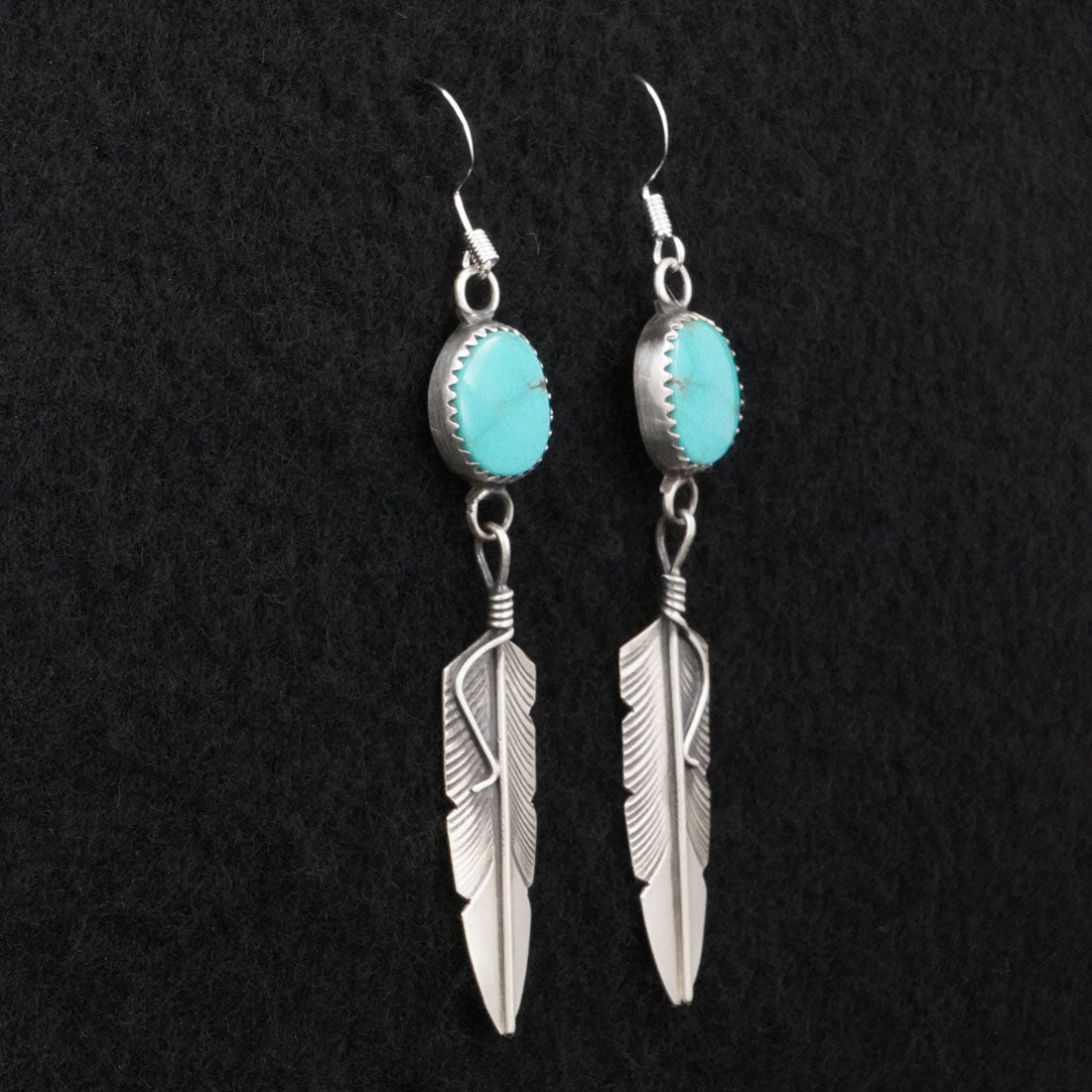 Chris Charley Turquoise & Sterling Silver Earrings