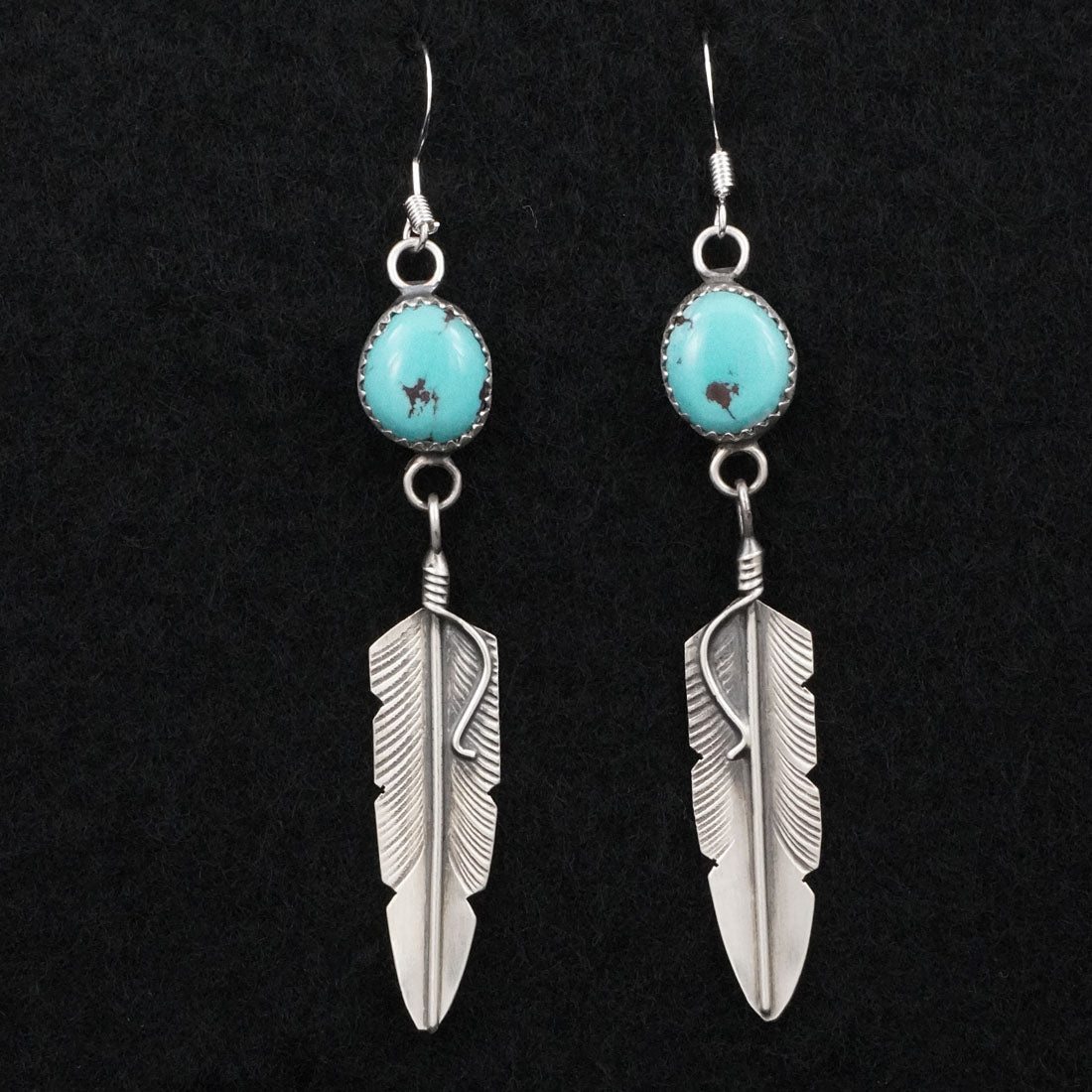 Chris Charley Turquoise & Sterling Silver Earrings