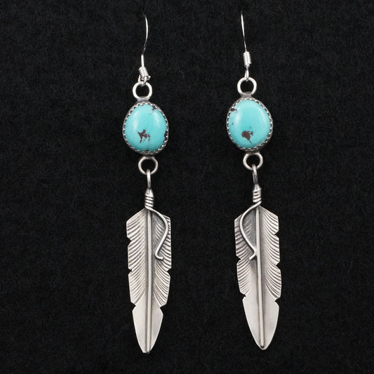 Chris Charley Turquoise & Sterling Silver Earrings