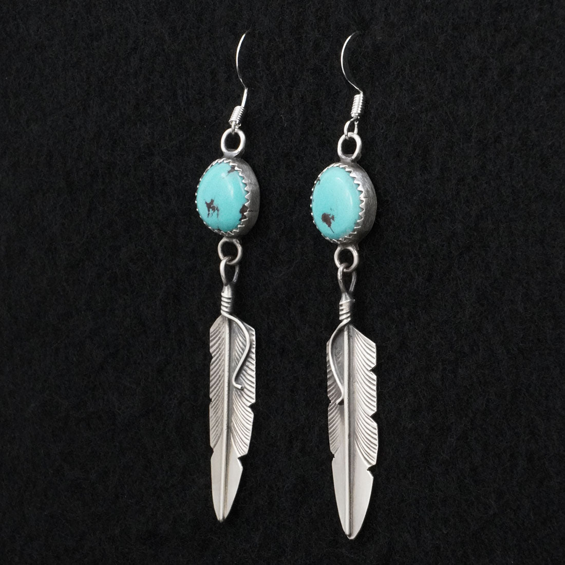 Chris Charley Turquoise & Sterling Silver Earrings